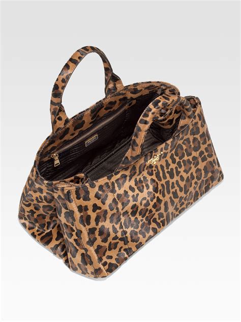 prada leopard tote bag|prada tote bag saffiano.